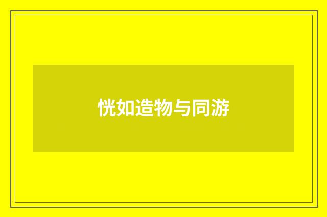 恍如造物与同游