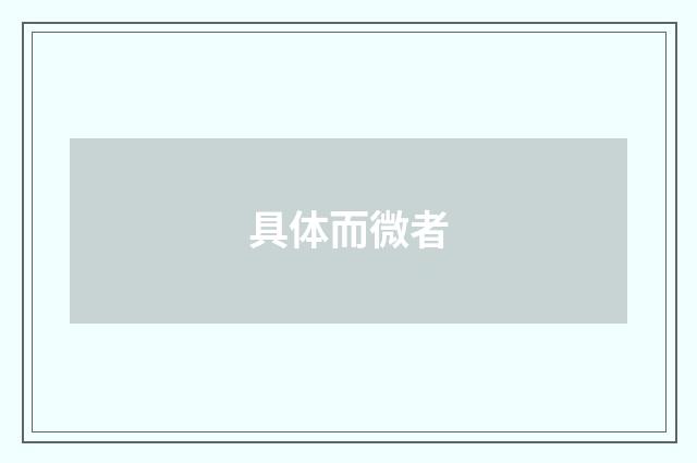 具体而微者