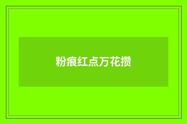 粉痕红点万花攒