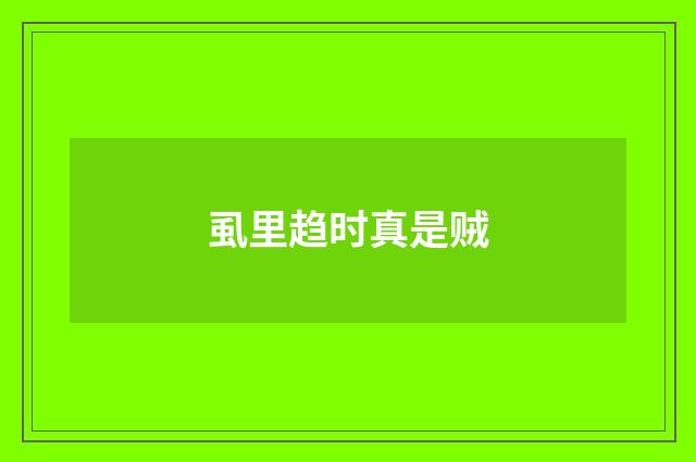 虱里趋时真是贼