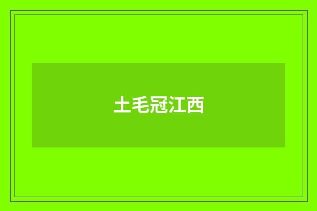 土毛冠江西
