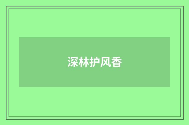 深林护风香