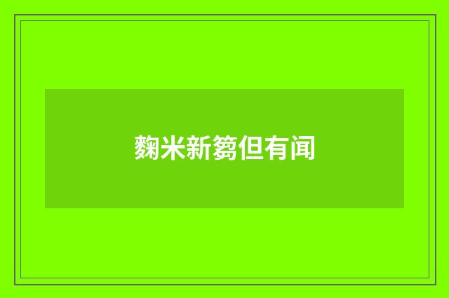 麴米新篘但有闻