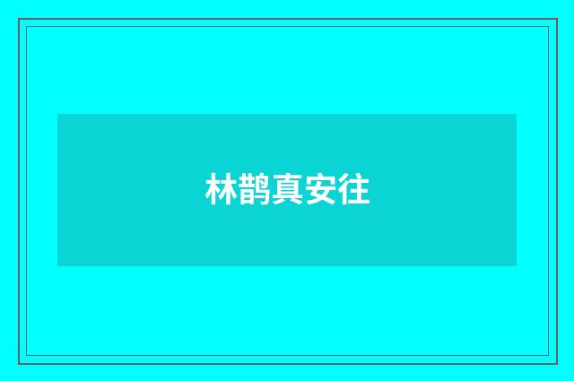 林鹊真安往