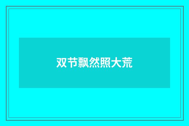 双节飘然照大荒