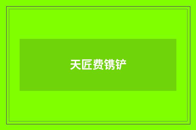 天匠费镌铲