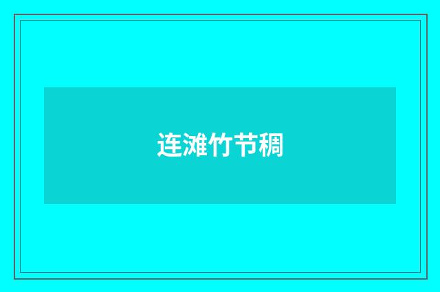 连滩竹节稠