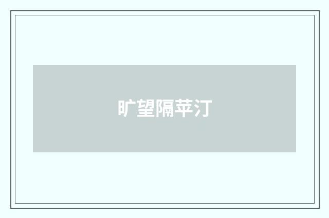 旷望隔苹汀