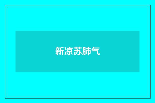 新凉苏肺气