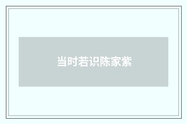 当时若识陈家紫