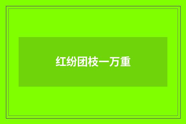 红纷团枝一万重