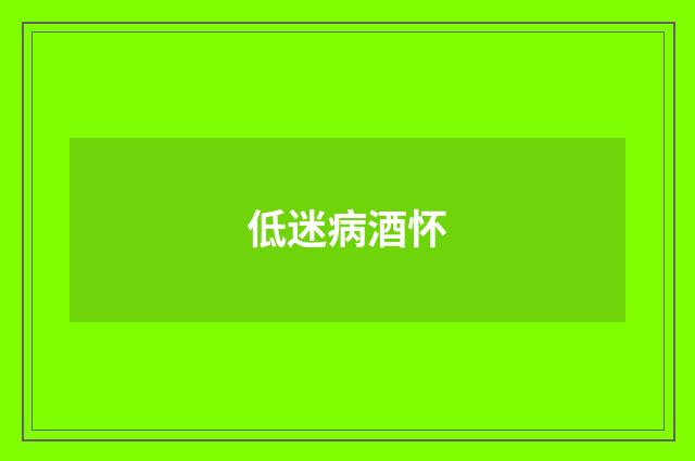 低迷病酒怀