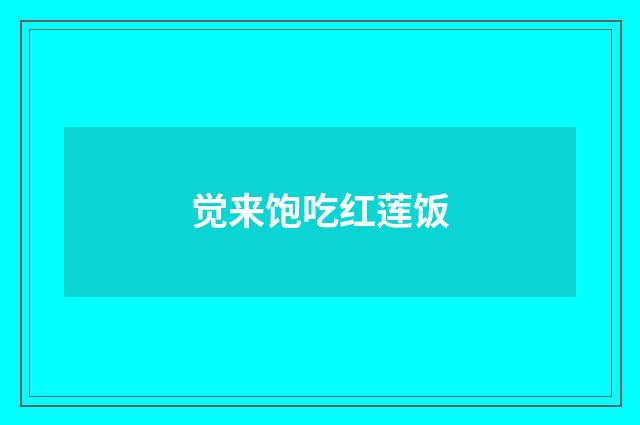 觉来饱吃红莲饭