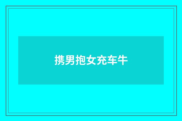 携男抱女充车牛