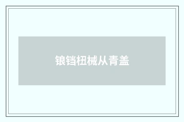 锒铛杻械从青盖