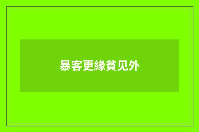 暴客更緣貧见外