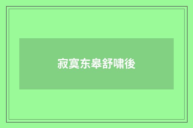 寂寞东皋舒啸後