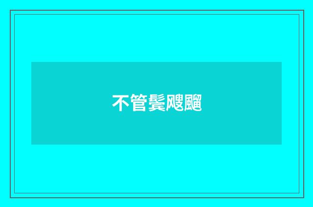 不管鬓飕飀