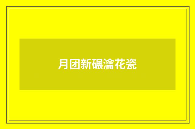 月团新碾瀹花瓷