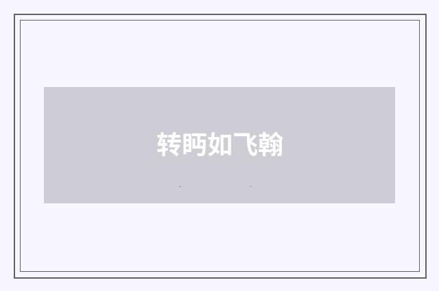 转眄如飞翰