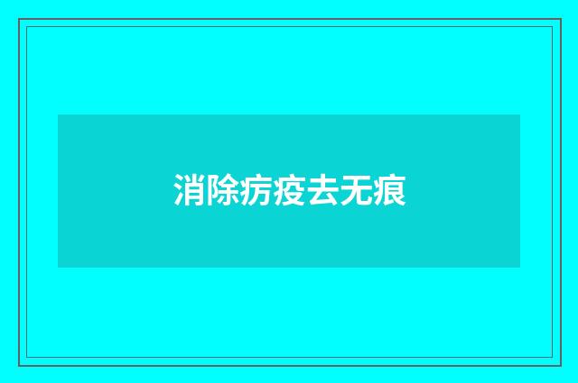 消除疠疫去无痕