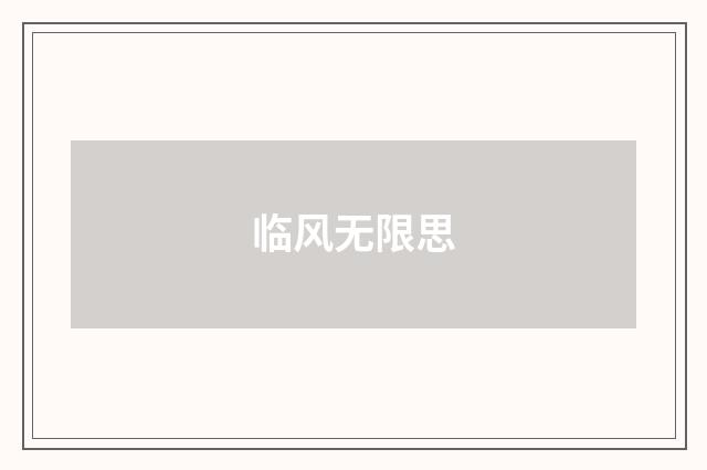 临风无限思