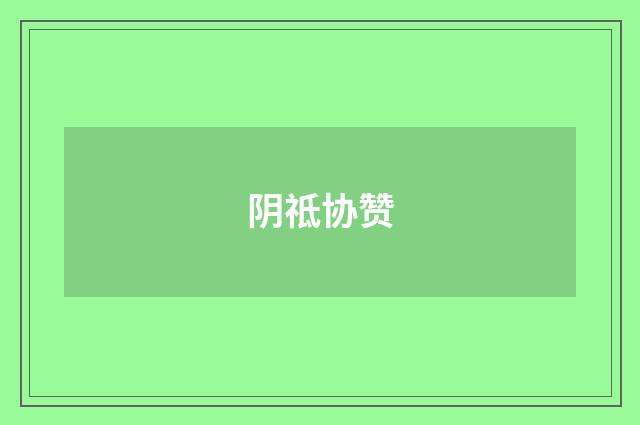 阴祗协赞