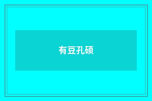 有豆孔硕