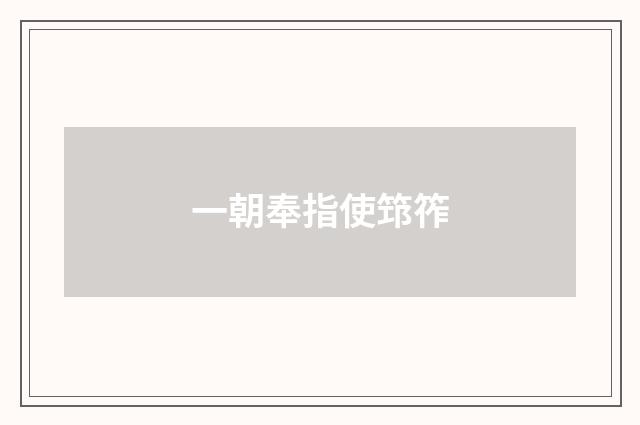 一朝奉指使筇筰