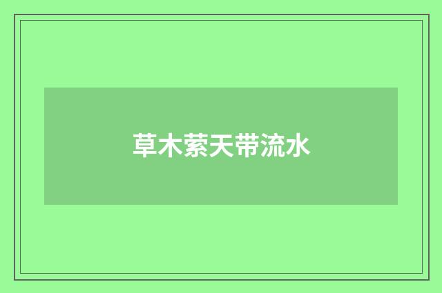 草木萦天带流水
