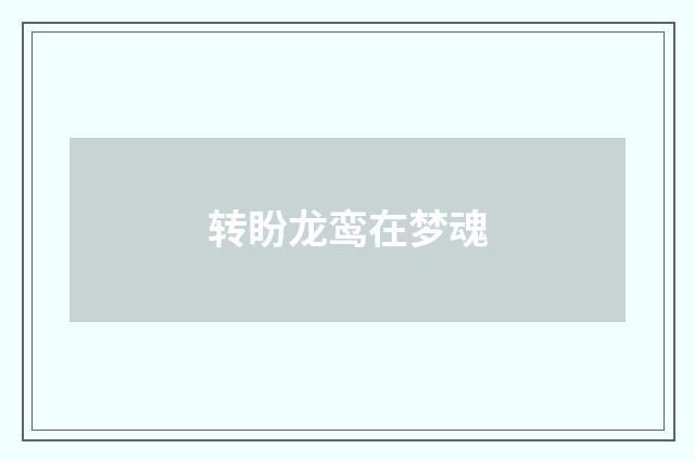 转盼龙鸾在梦魂