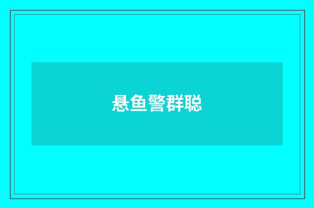 悬鱼警群聪