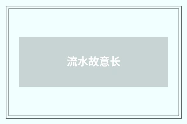 流水故意长