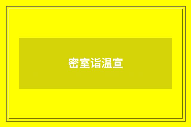 密室诣温宣