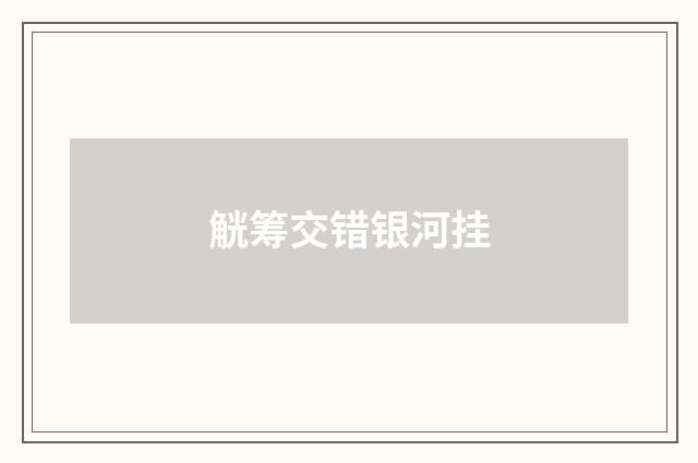 觥筹交错银河挂