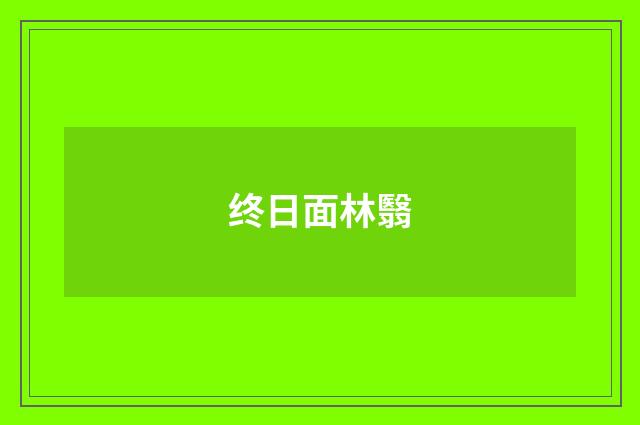 终日面林翳