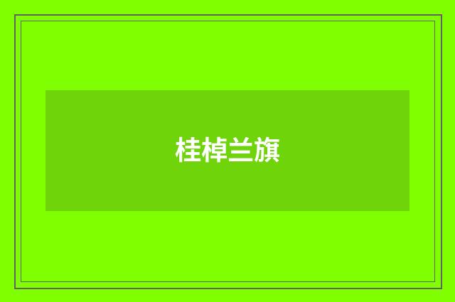桂棹兰旗