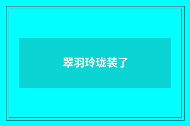 翠羽玲珑装了