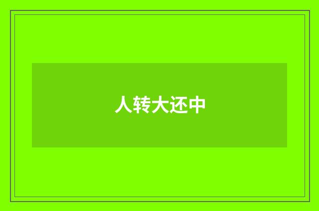 人转大还中