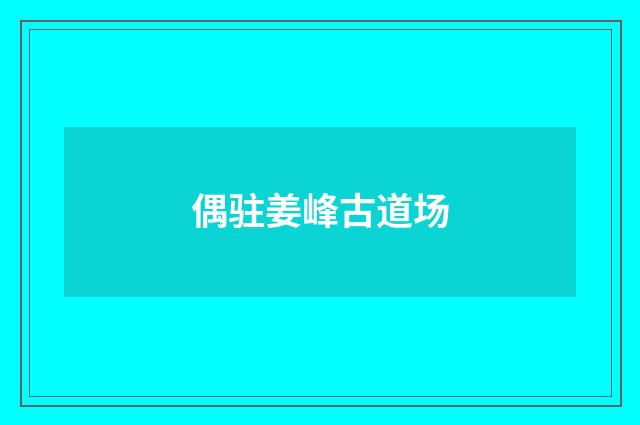 偶驻姜峰古道场