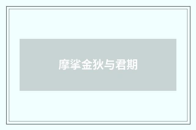 摩挲金狄与君期