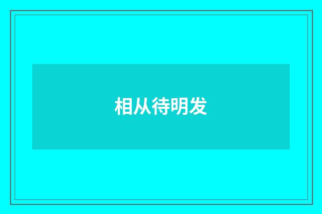 相从待明发