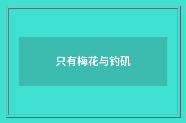只有梅花与钓矶