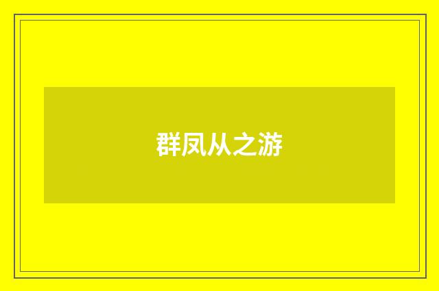 群凤从之游