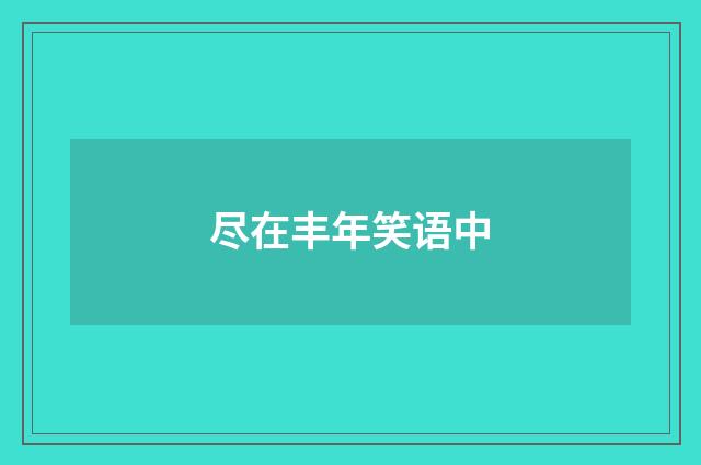 尽在丰年笑语中