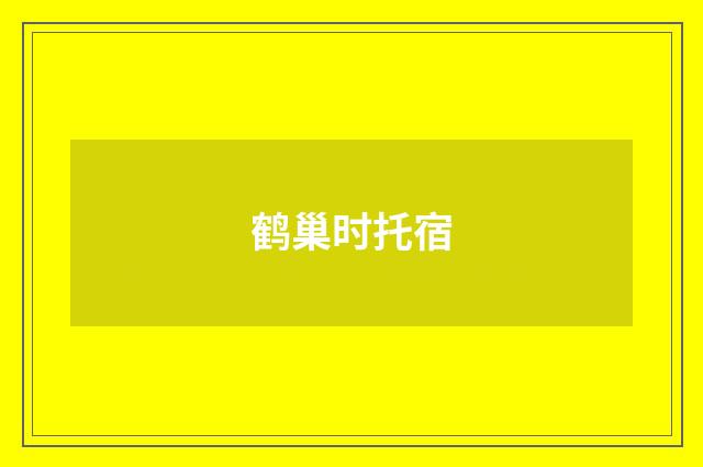 鹤巢时托宿