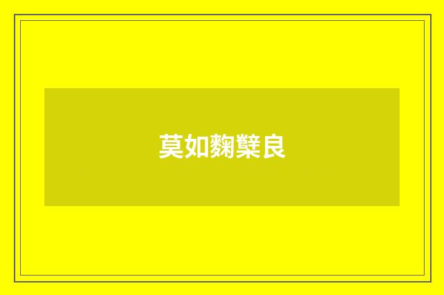 莫如麴櫱良