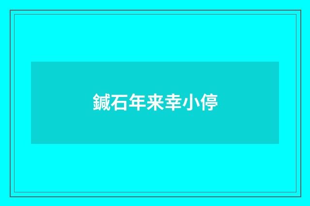鍼石年来幸小停