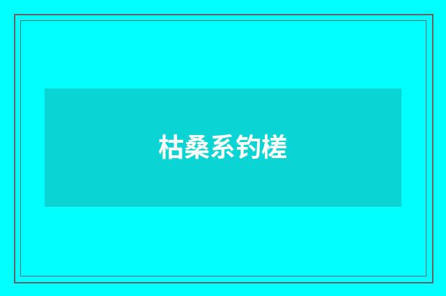 枯桑系钓槎