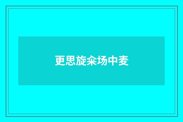 更思旋籴场中麦